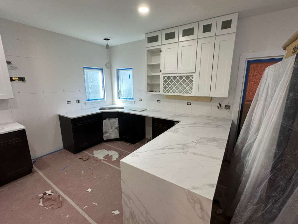 Waterfall edge design