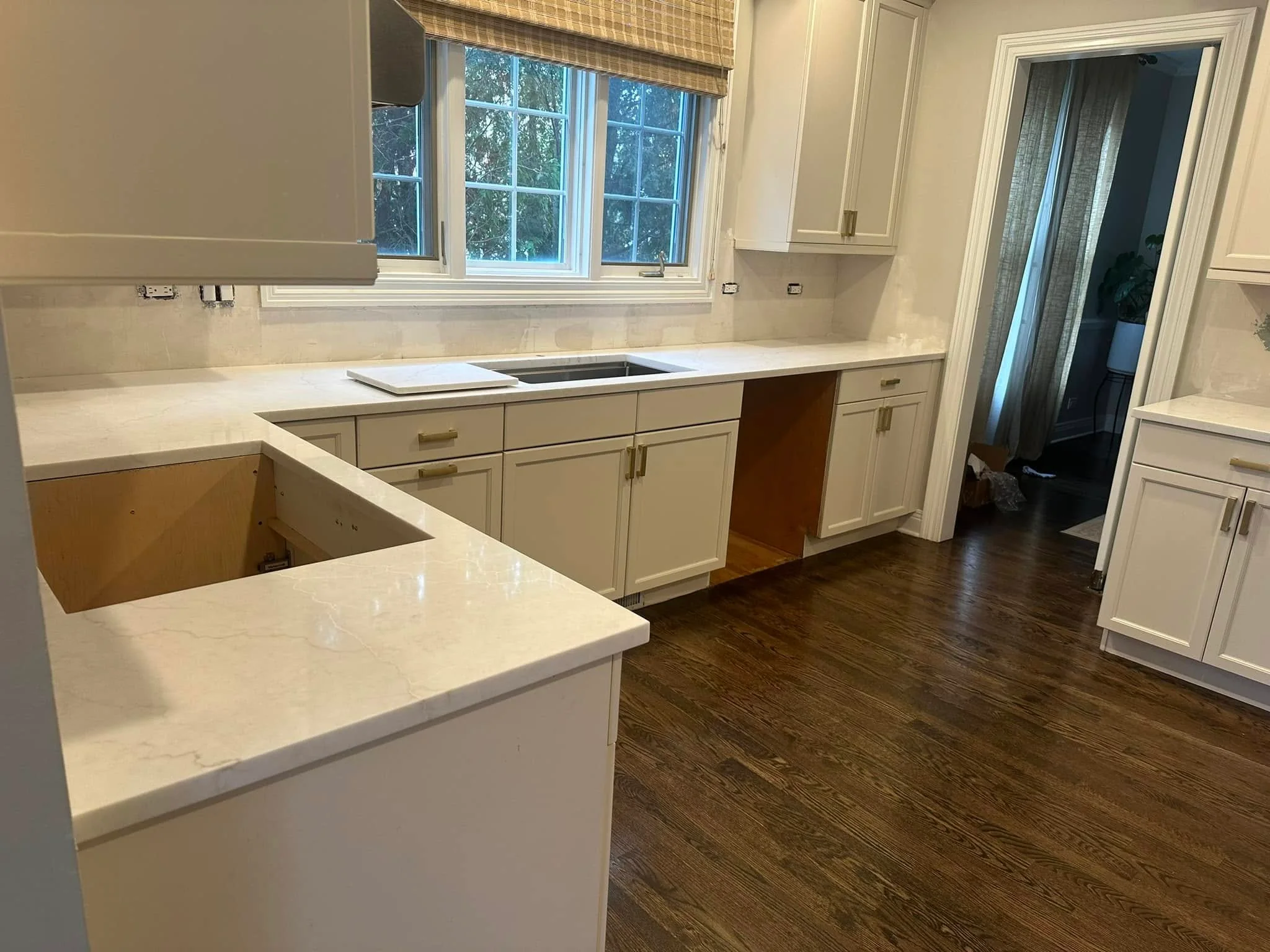 White Quartz Kitchen